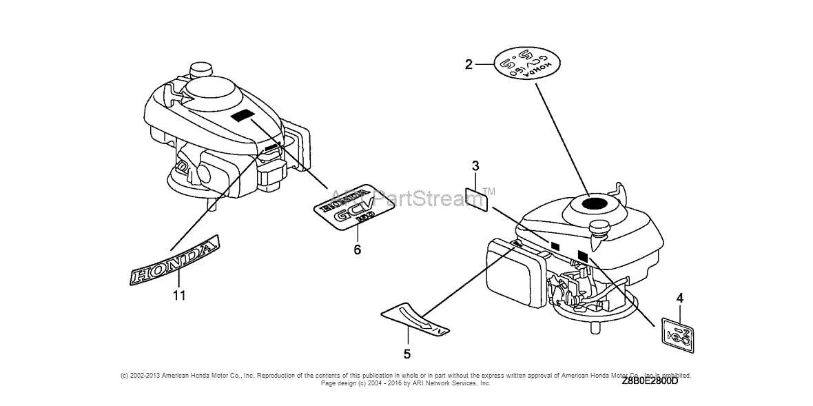 gcv160 parts diagram