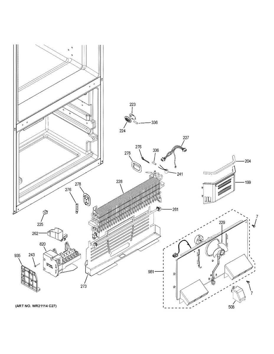 ge appliance parts diagram