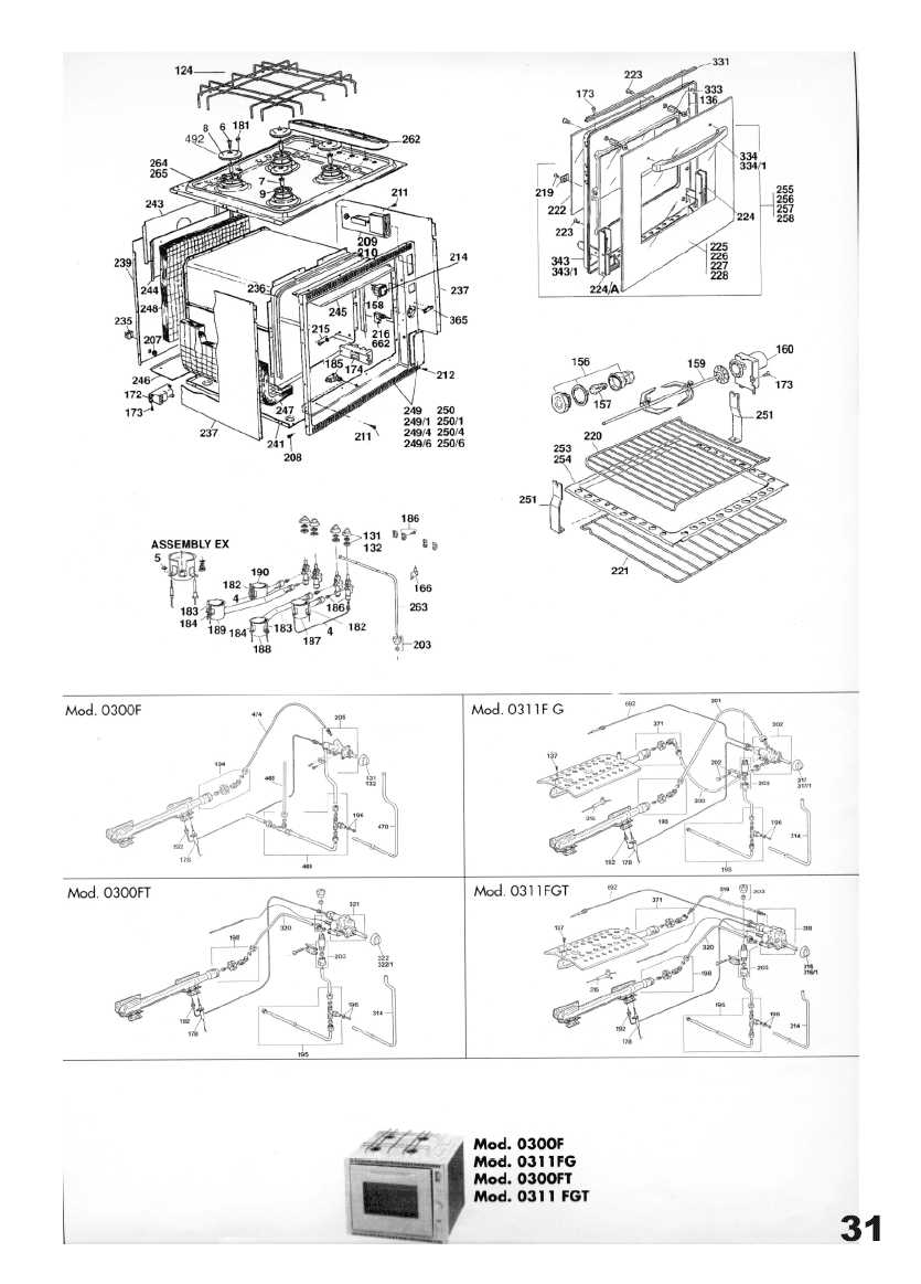 ge gas range parts diagram