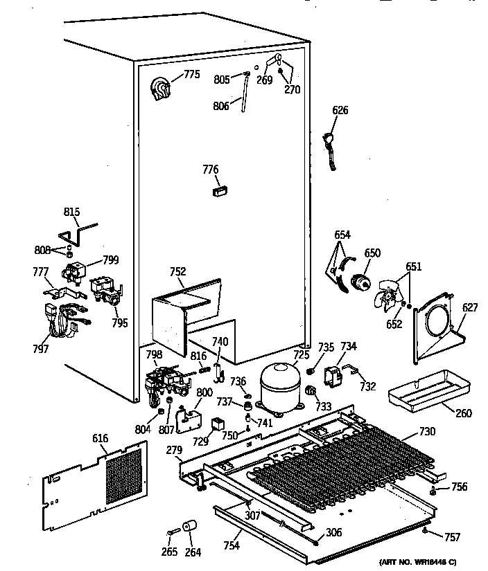 ge profile refrigerator parts diagram