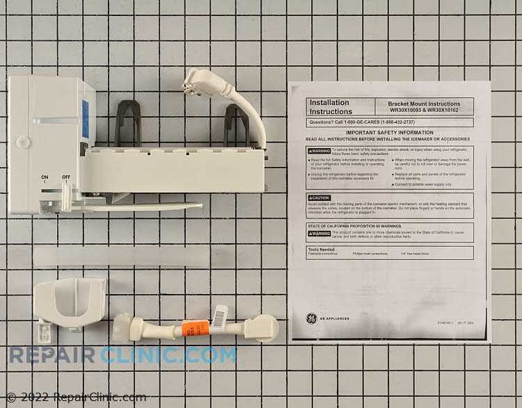 ge refrigerator ice maker parts diagram