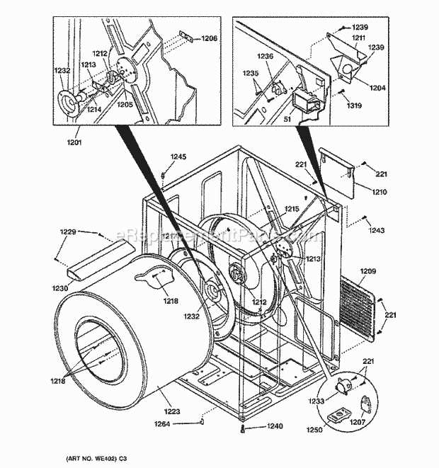 ge washer parts diagram