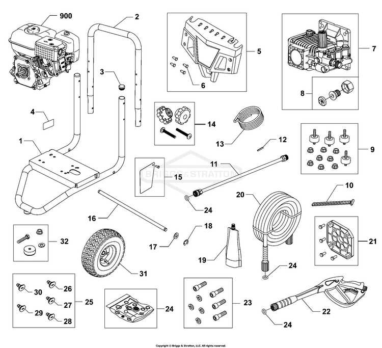 generac pressure washer parts diagram