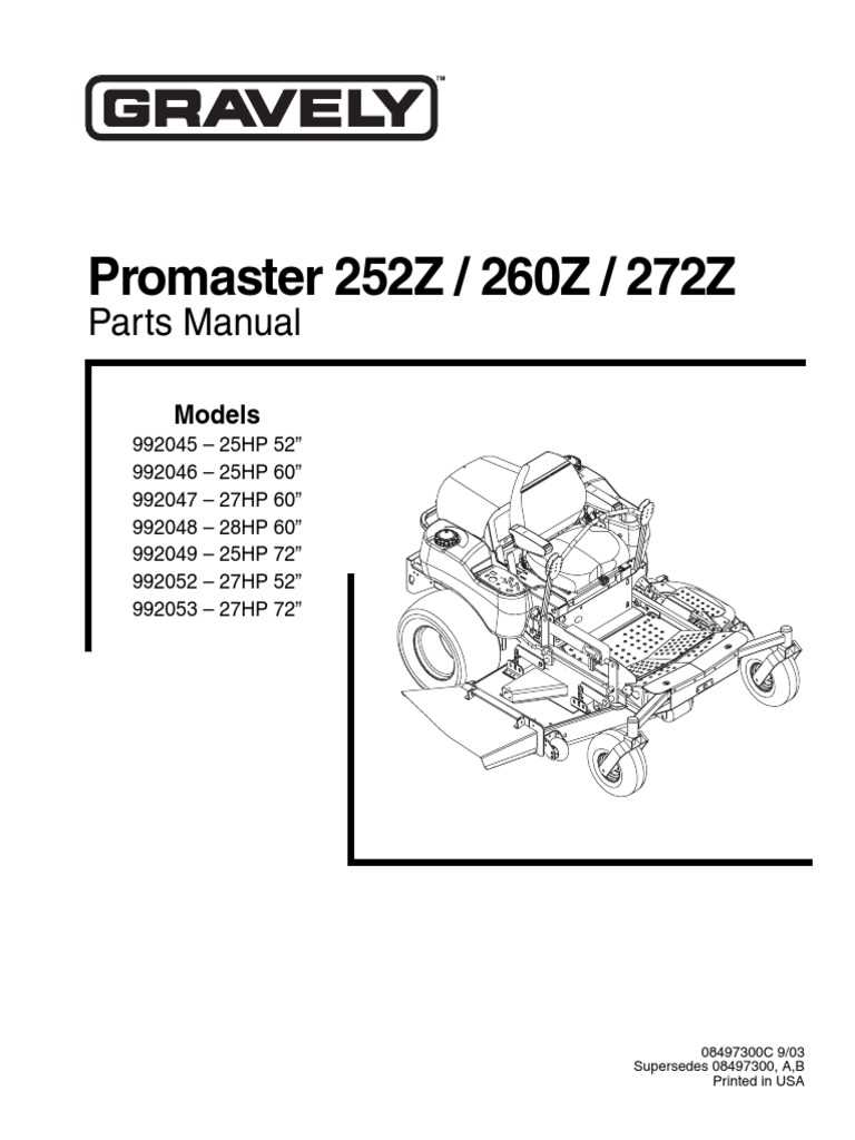 gravely parts diagram