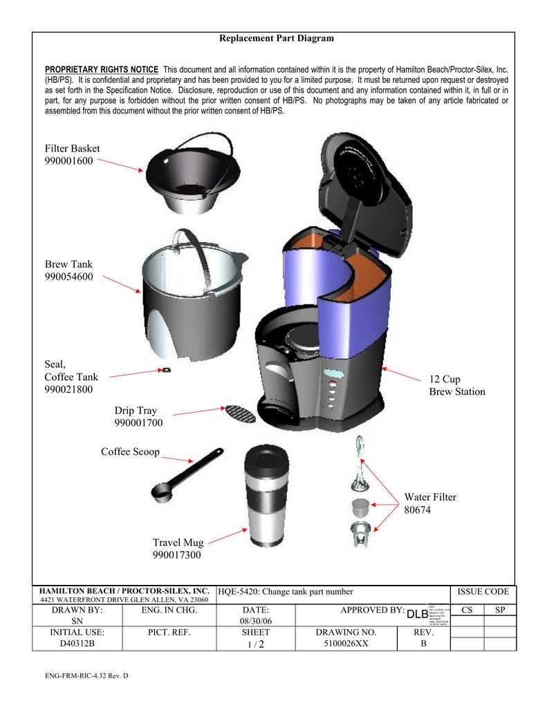 hamilton beach brewstation parts diagram