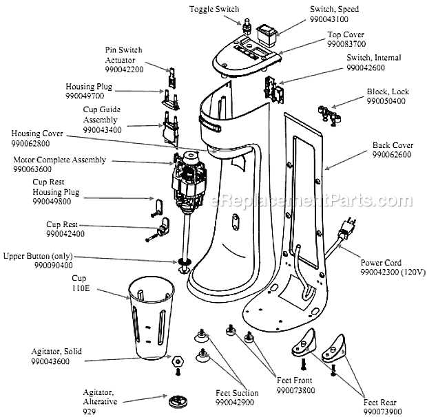 hamilton beach flexbrew parts diagram