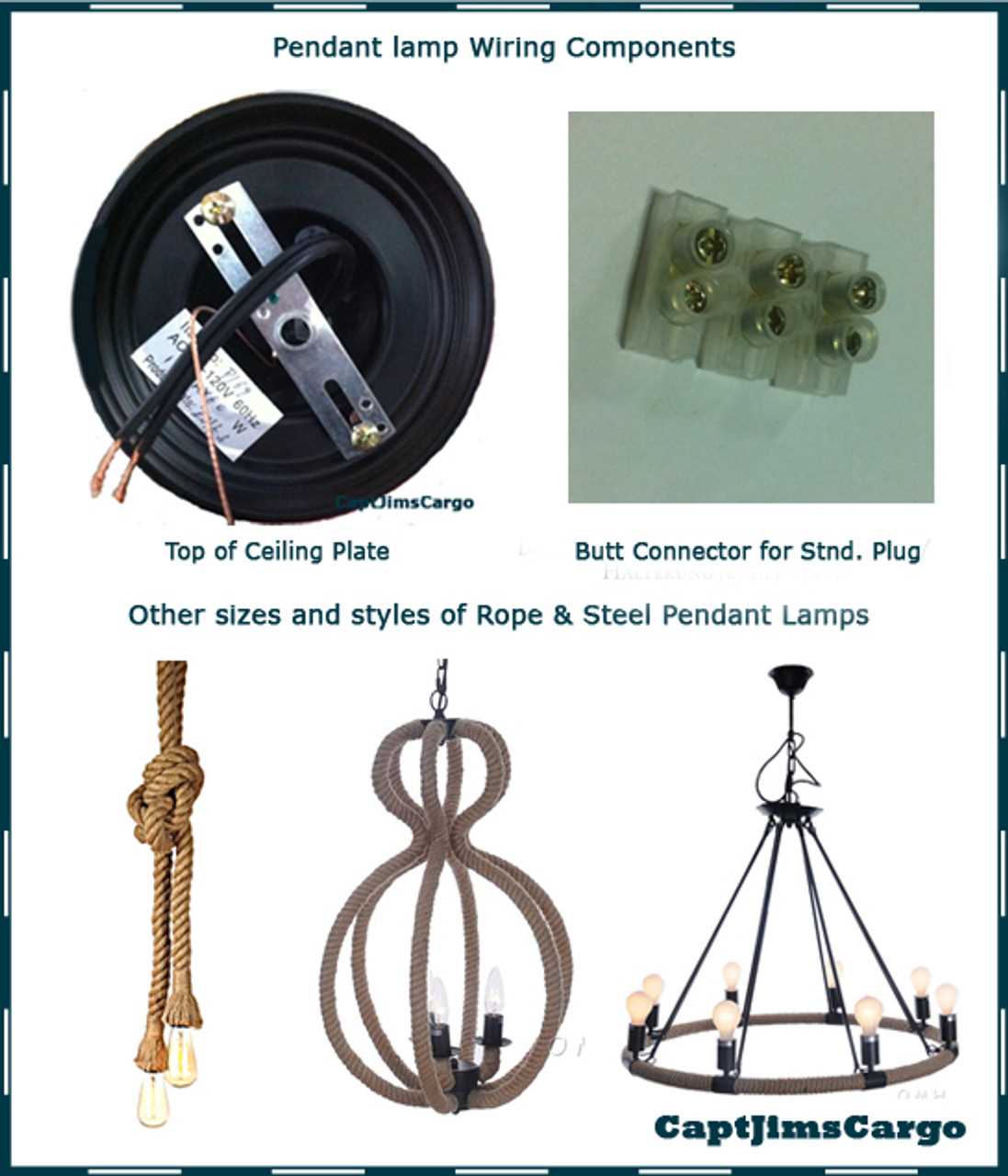 hanging lamp parts diagram