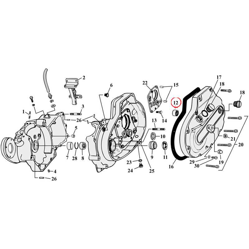 harley starter parts diagram