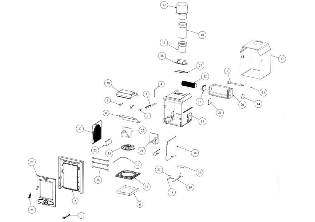 harman pellet stove parts diagram