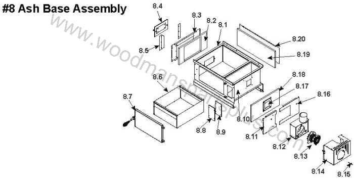 harman pellet stove parts diagram