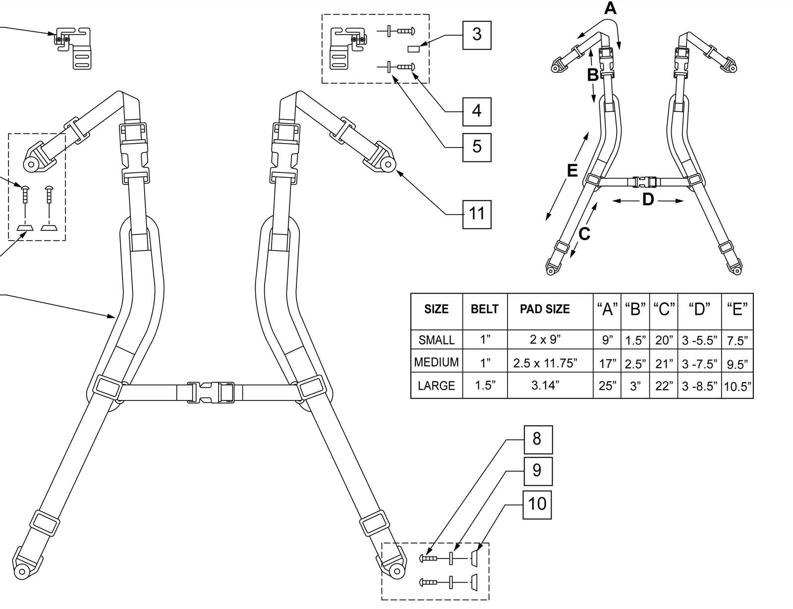 harness parts diagram