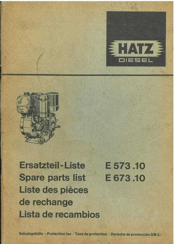 hatz diesel engine parts diagram