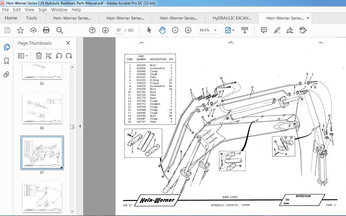 hein werner parts diagram