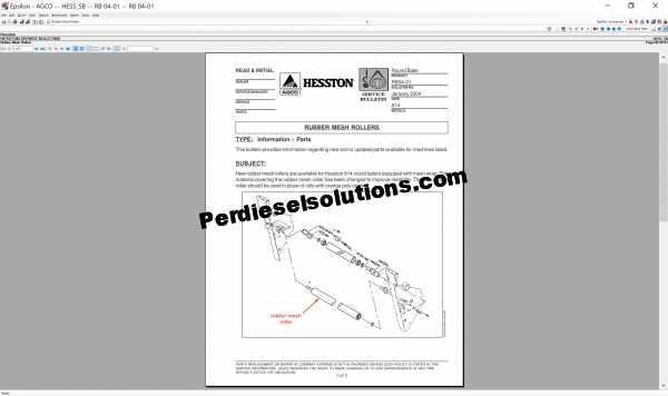 hesston 1160 parts diagram