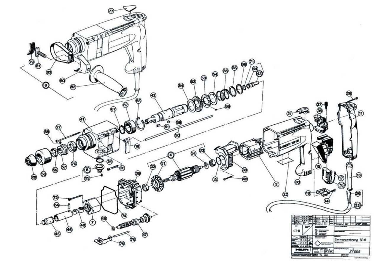 hilti te 2 parts diagram