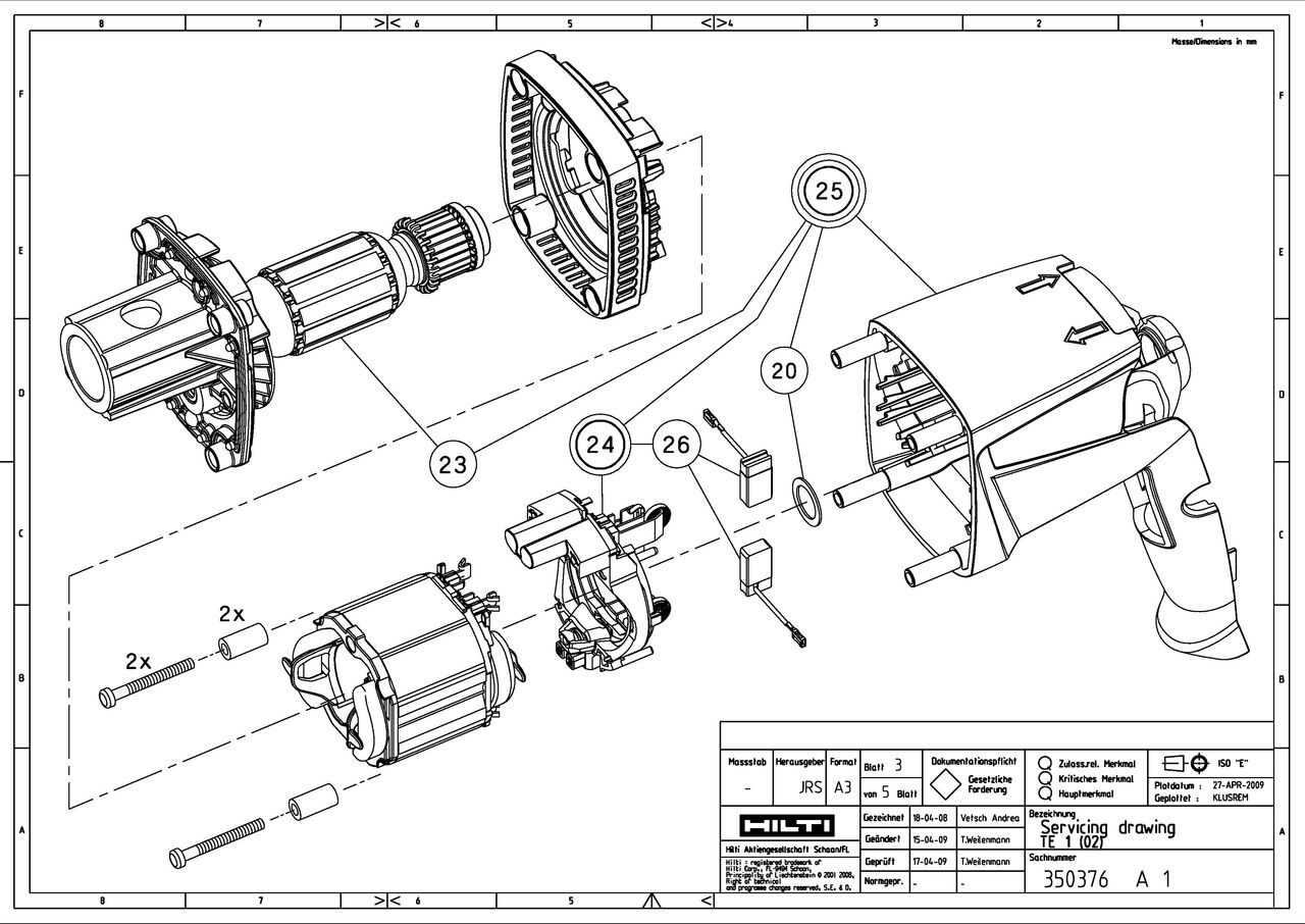 hilti te 40 avr parts diagram