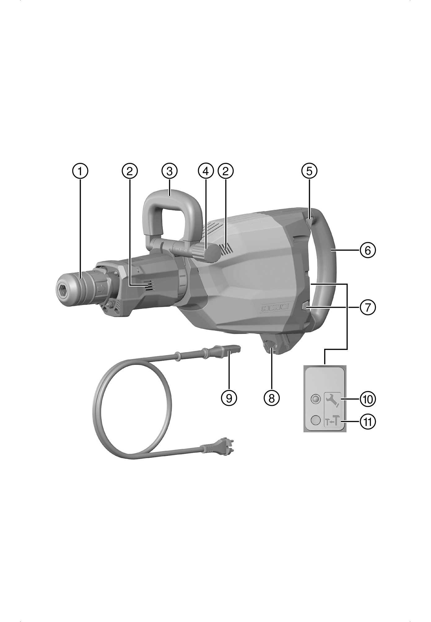 hilti te 75 parts diagram