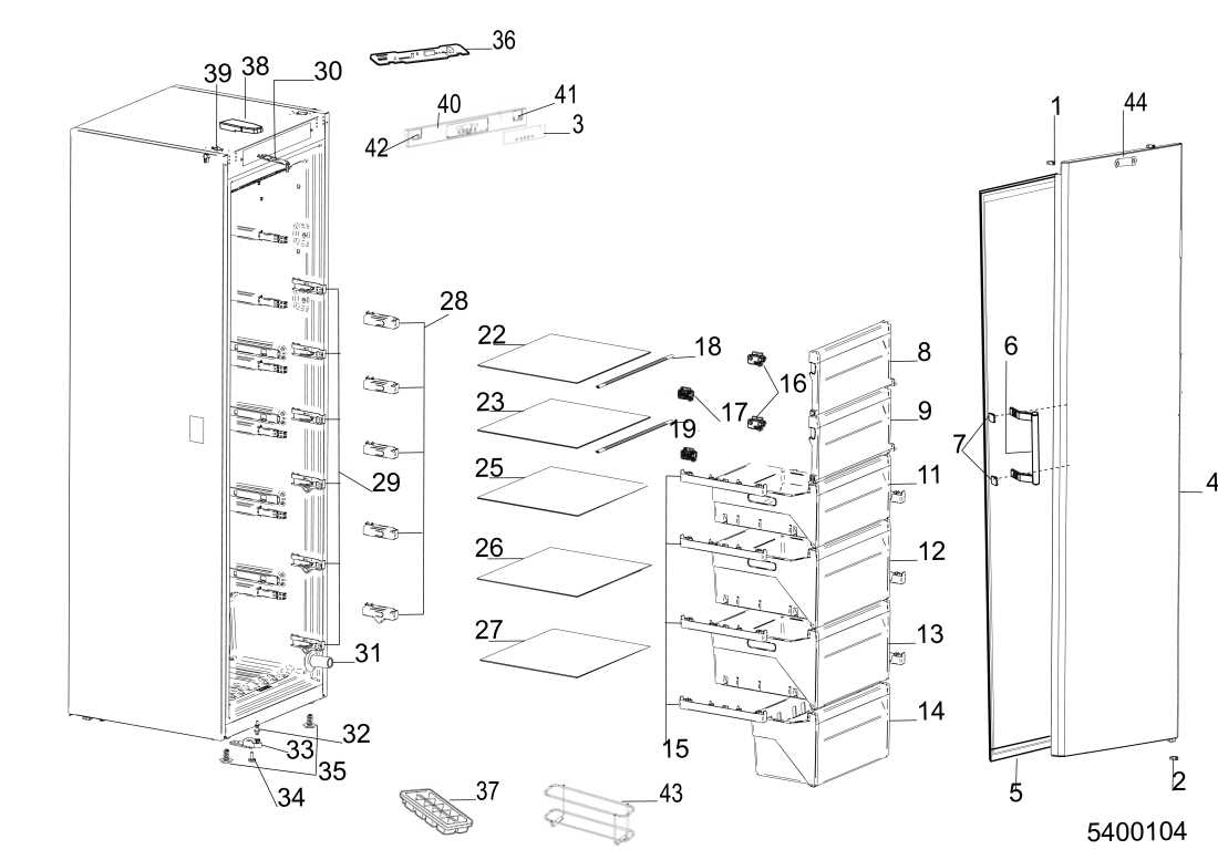 hisense refrigerator parts diagram