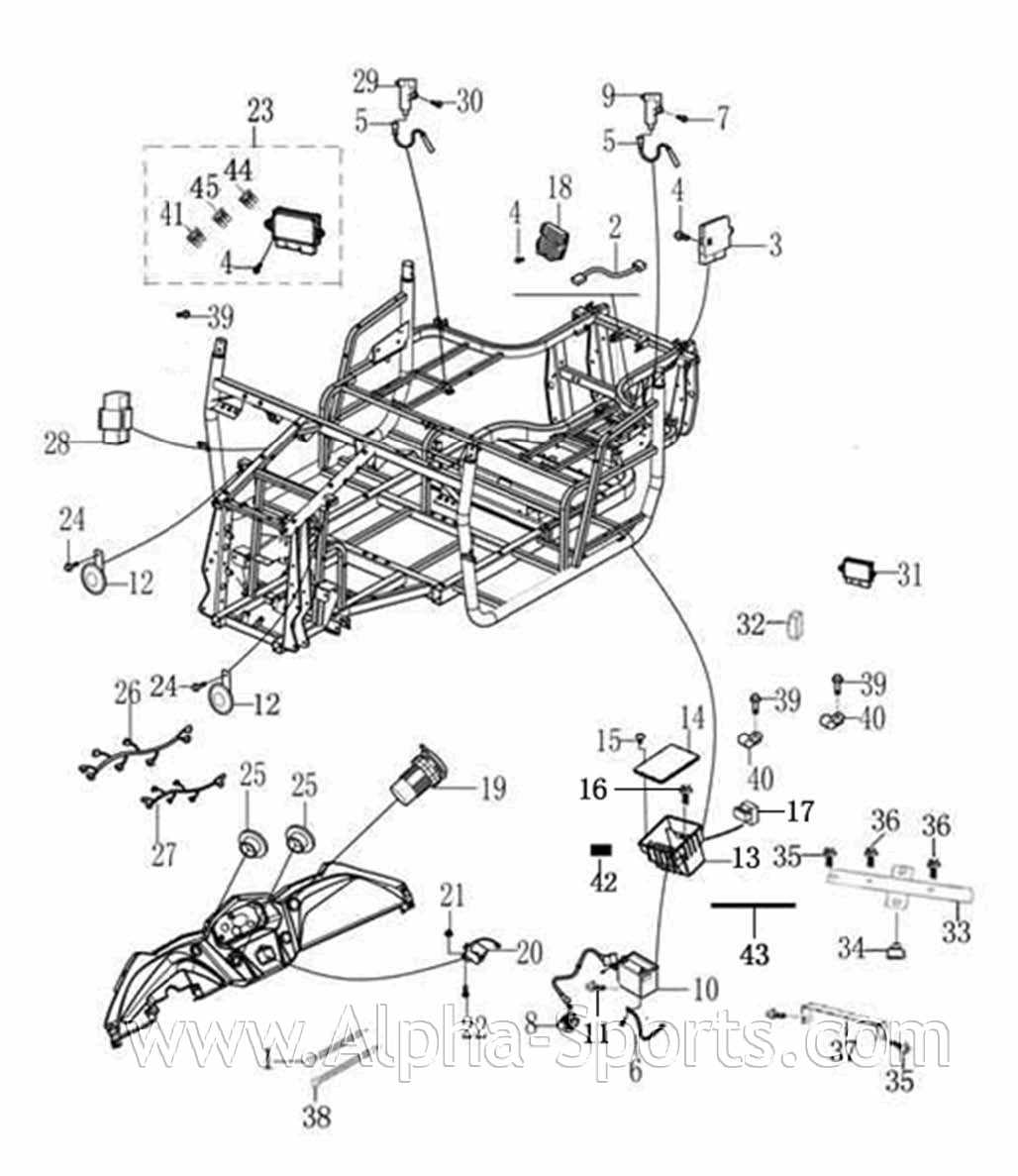 hisun 800 utv parts diagram