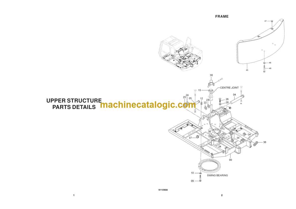 hitachi excavator parts diagram