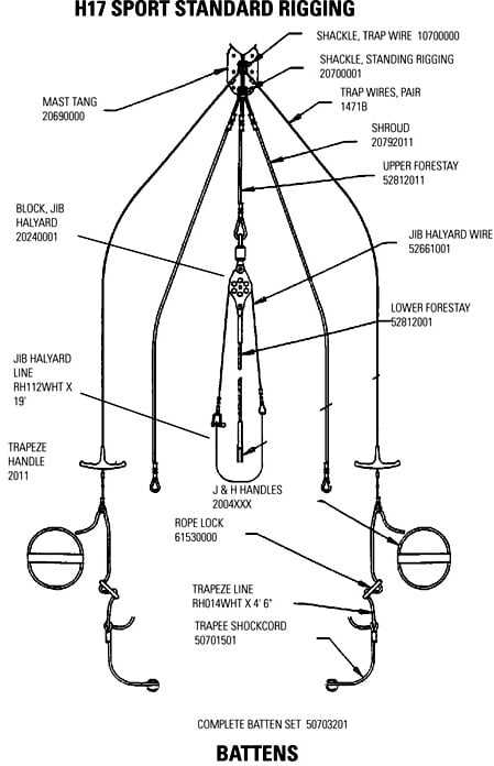 hobie tandem island parts diagram