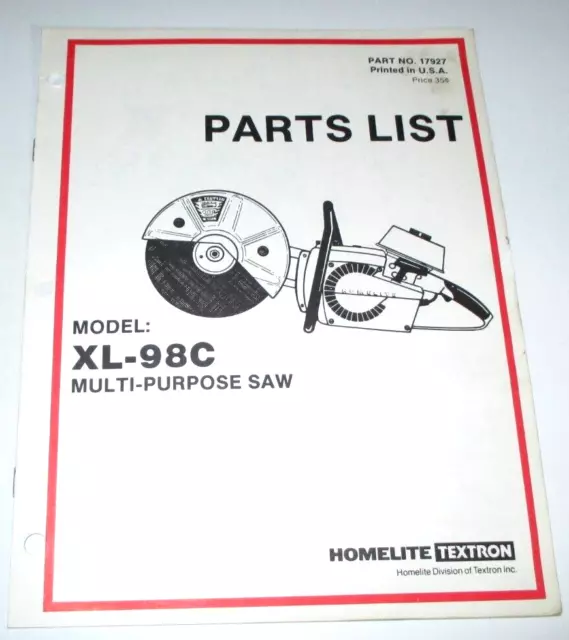 homelite xl parts diagram