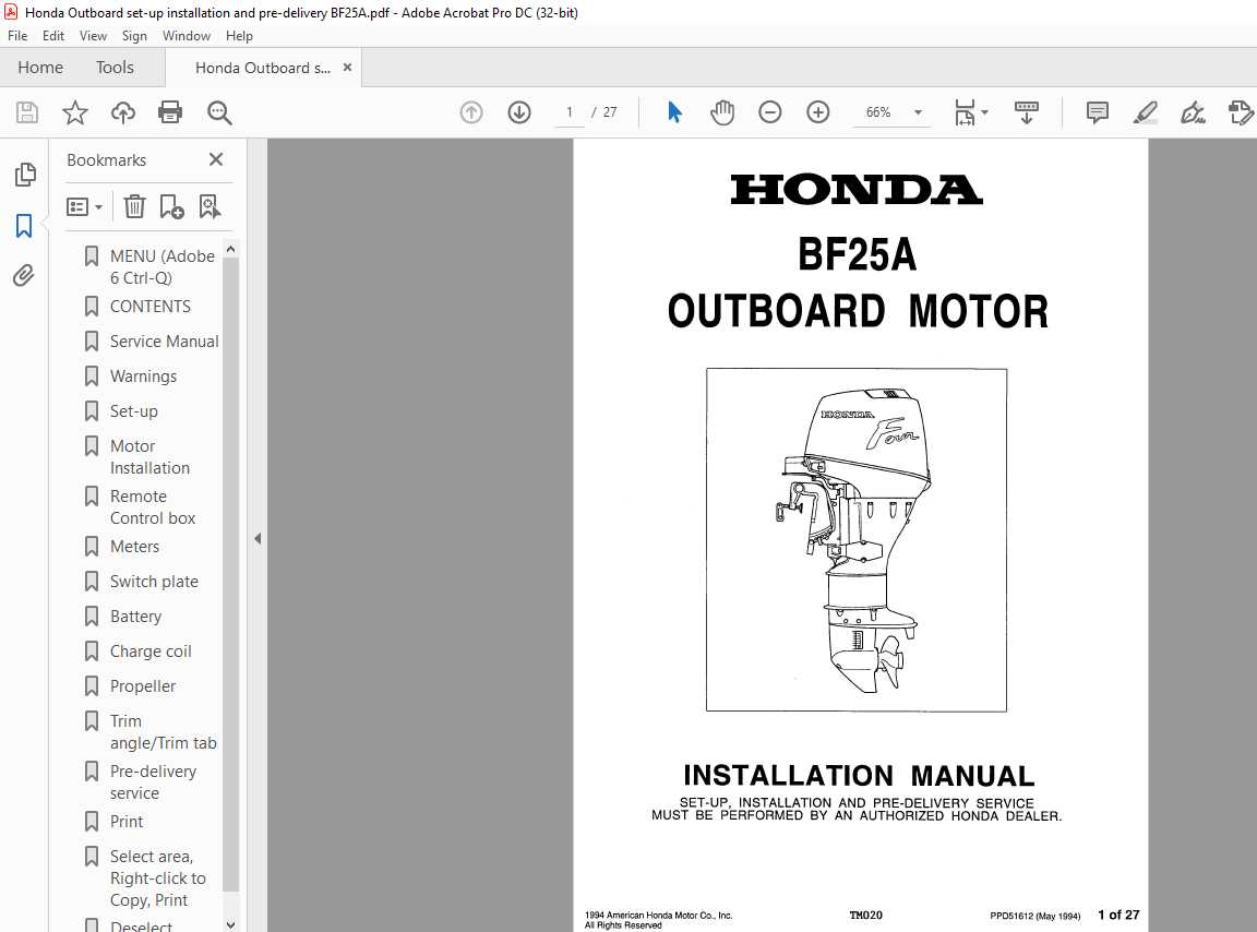 honda bf5a parts diagram