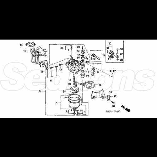 honda carburetor parts diagram