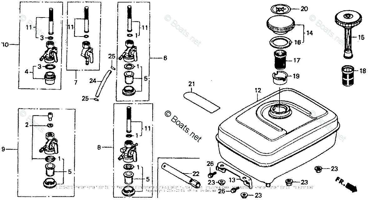 honda carburetor parts diagram