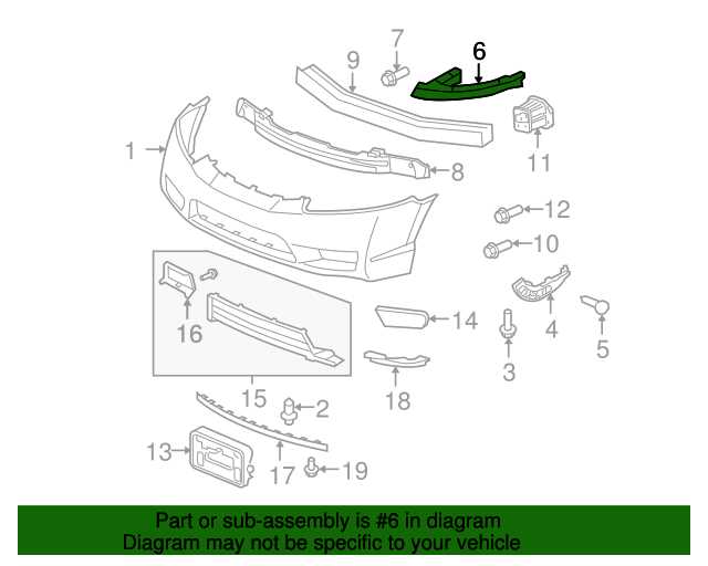 honda civic front end parts diagram