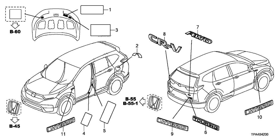 honda cr v body parts diagram