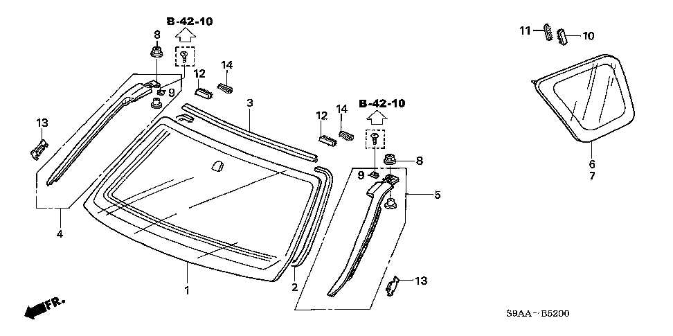 honda element body parts diagram