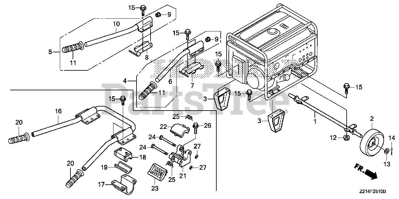 honda em5000sx parts diagram