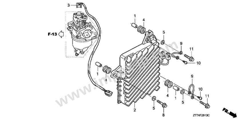 honda eu3000i handi parts diagram