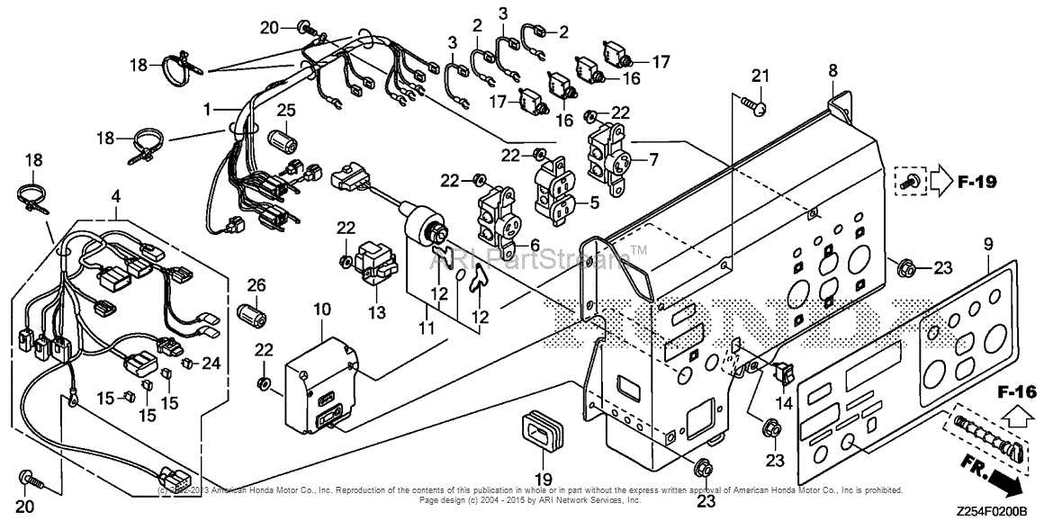 honda generator eu3000is parts diagram