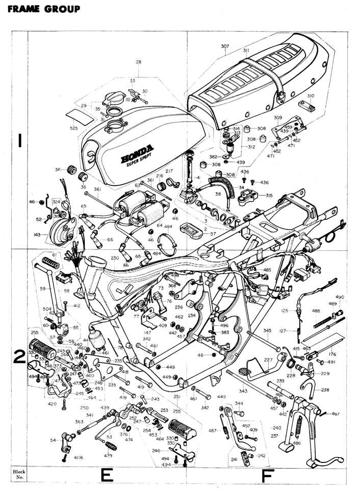 honda motorcycle parts diagram