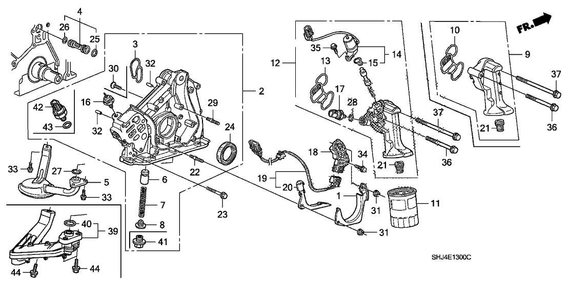 honda odyssey engine parts diagram