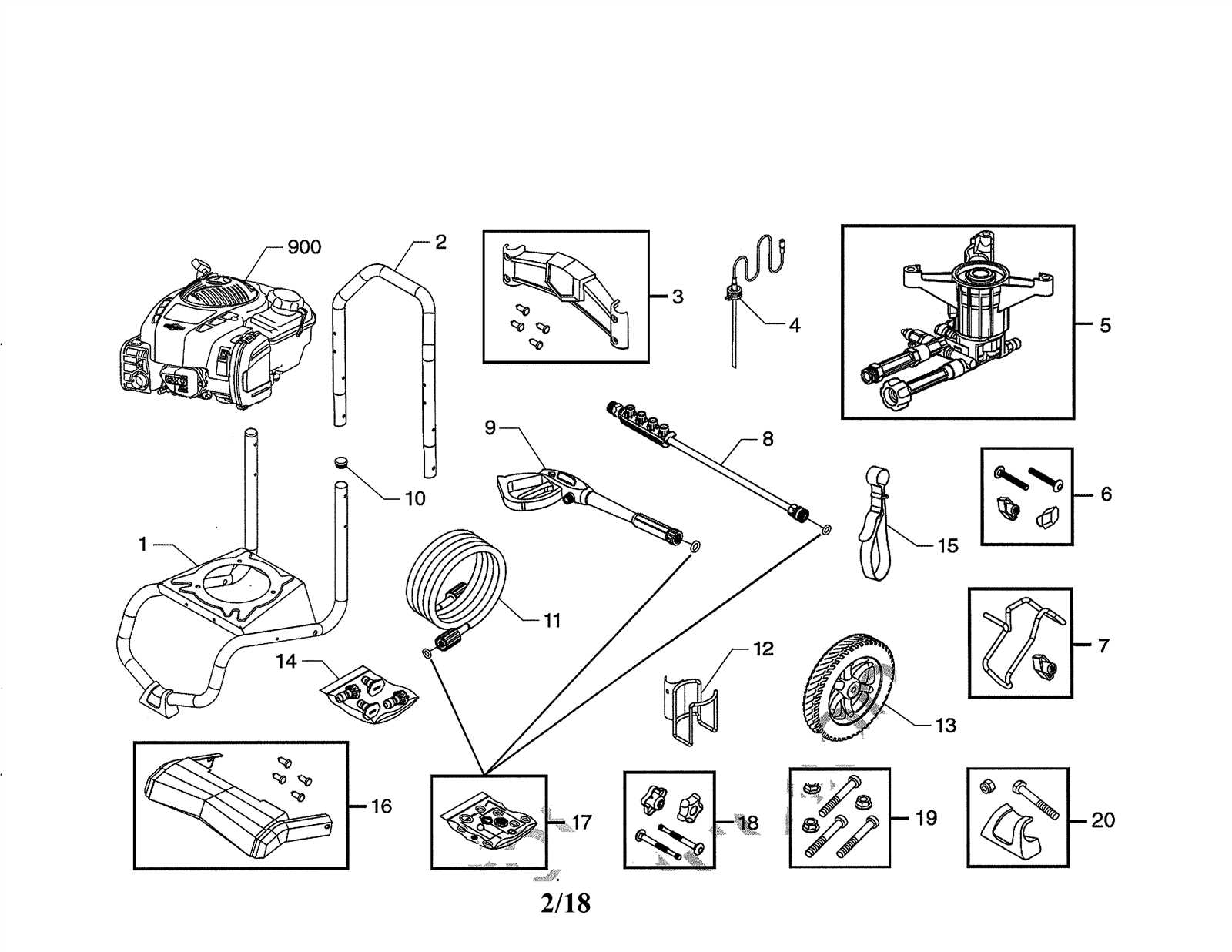 honda power washer parts diagram