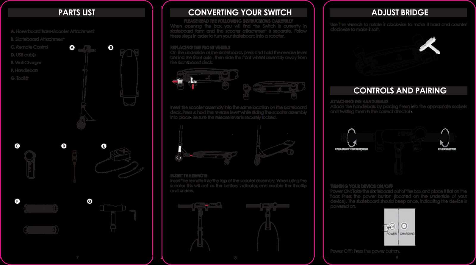 hoverboard parts diagram