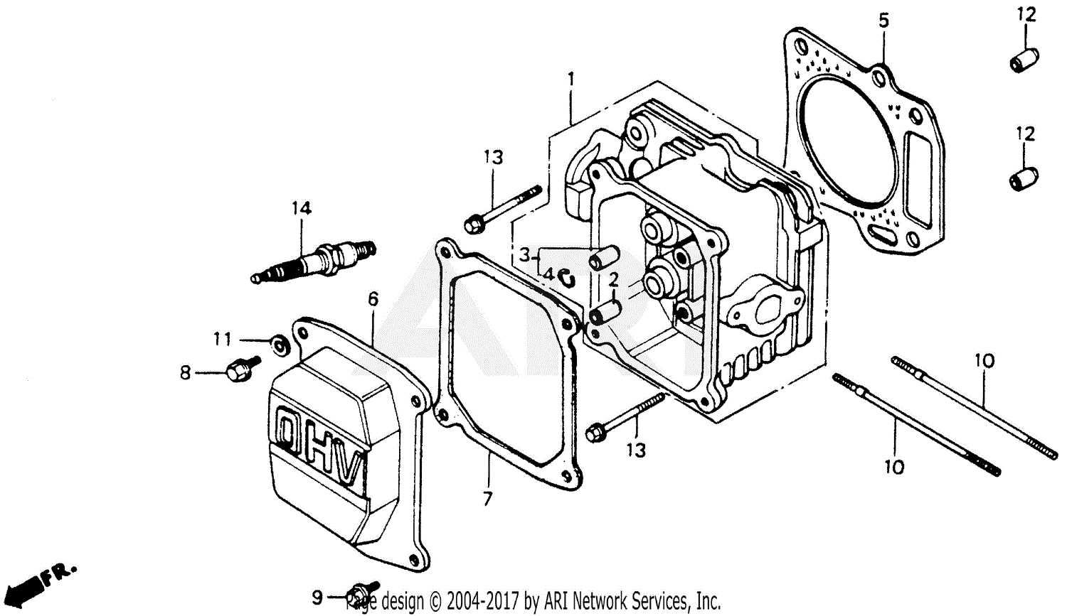 hr214 parts diagram