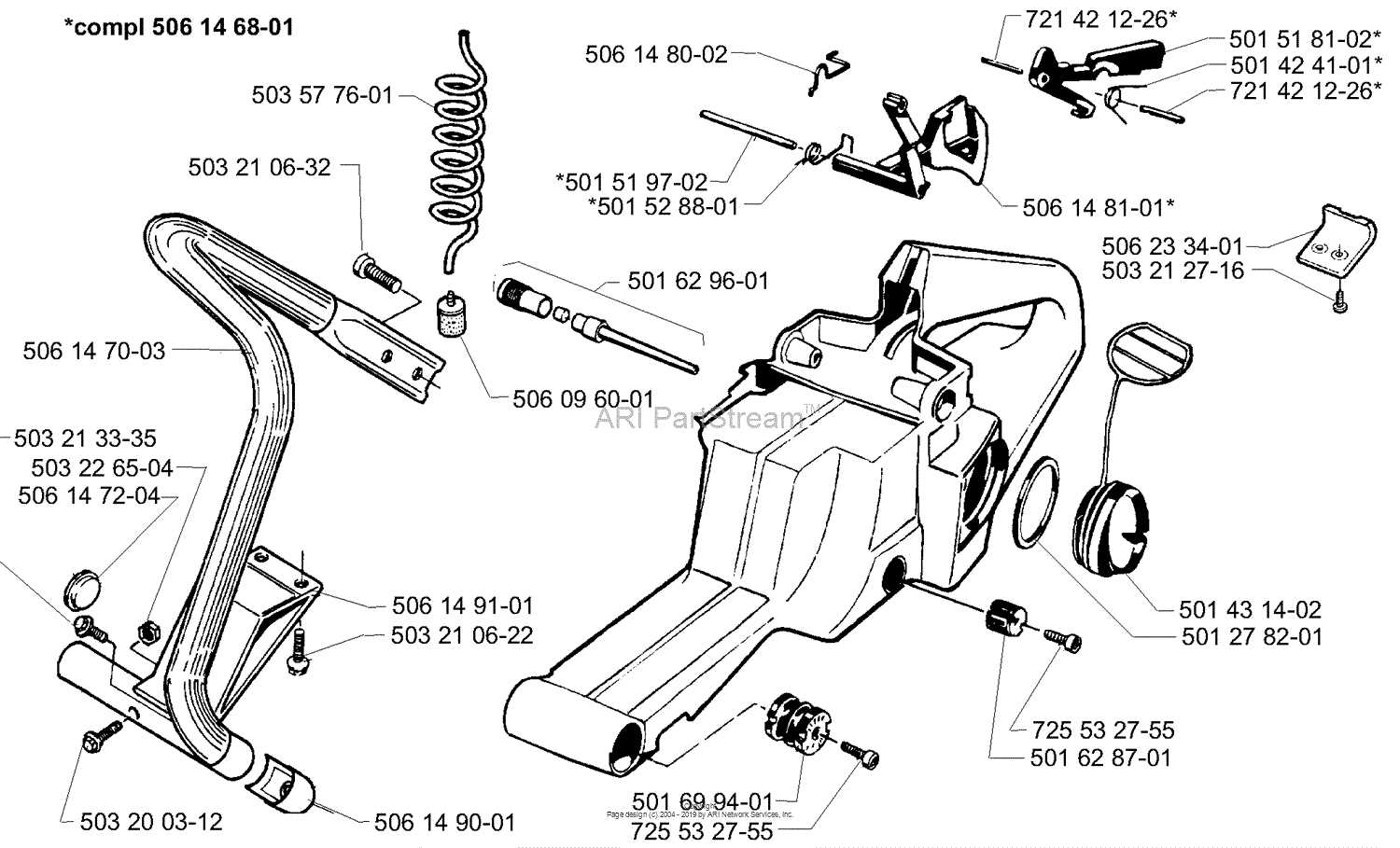 husqvarna 268 parts diagram