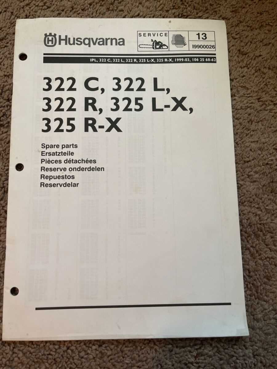 husqvarna 322c parts diagram