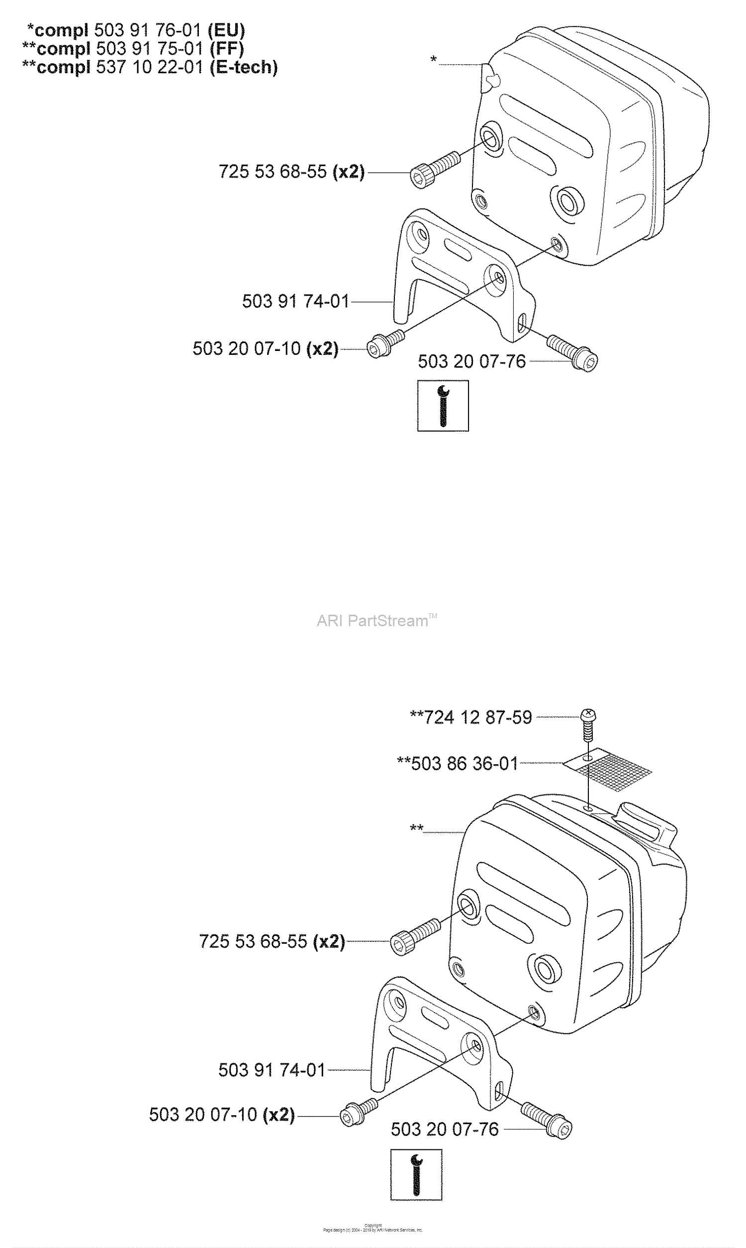 husqvarna 359 chainsaw parts diagram