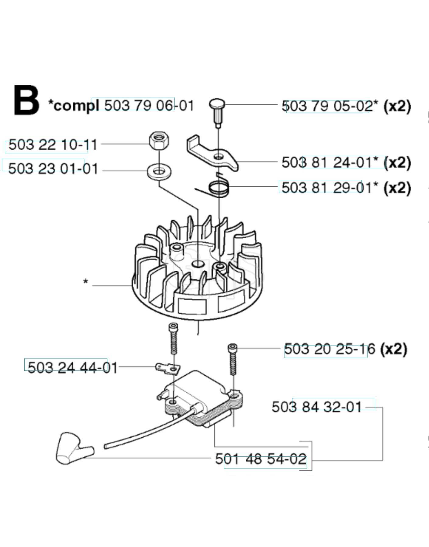 husqvarna 365 parts diagram