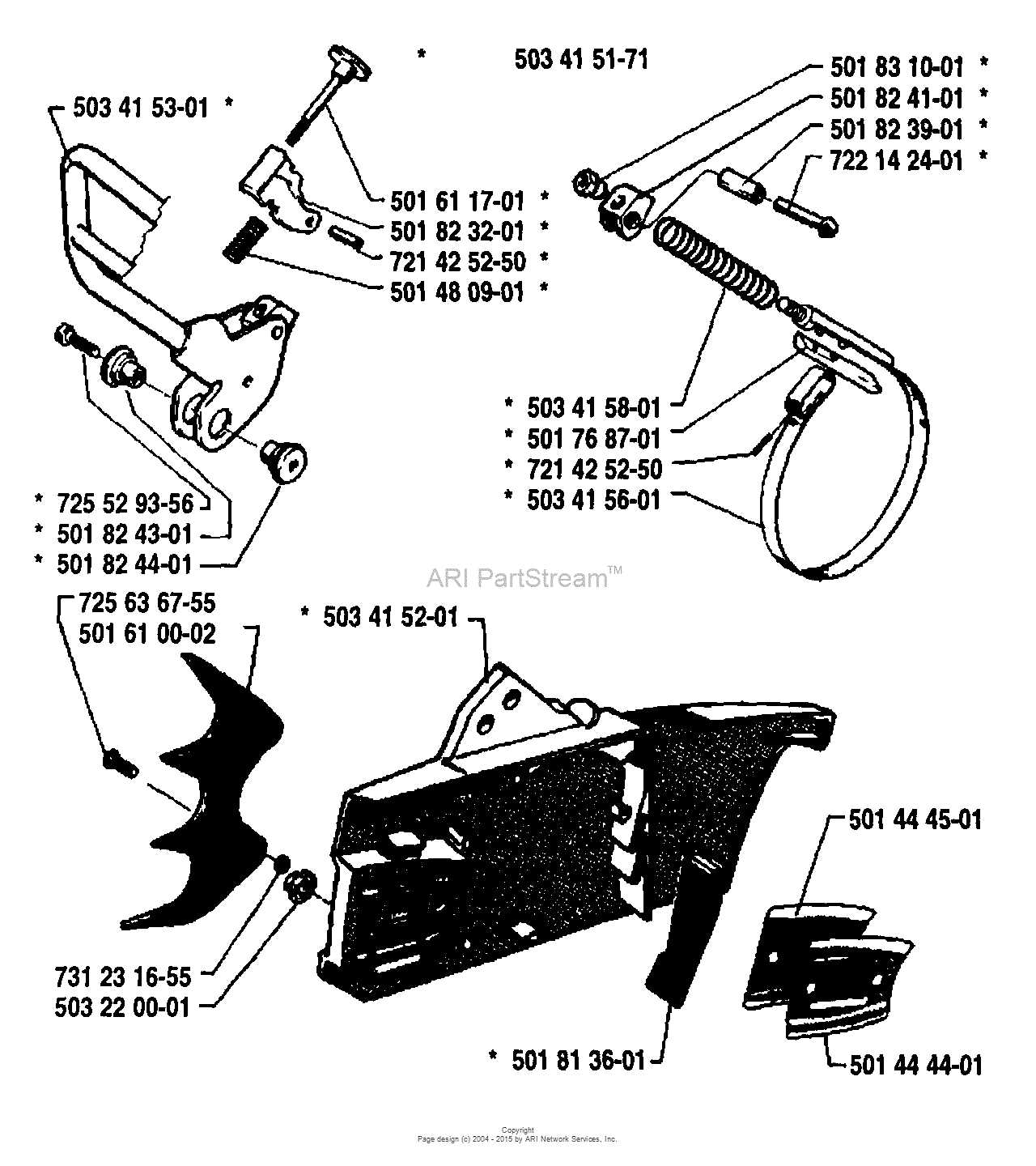 husqvarna 50 chainsaw parts diagram