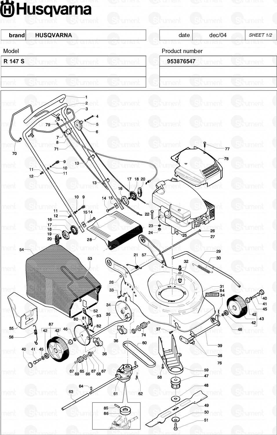 husqvarna 5521p parts diagram