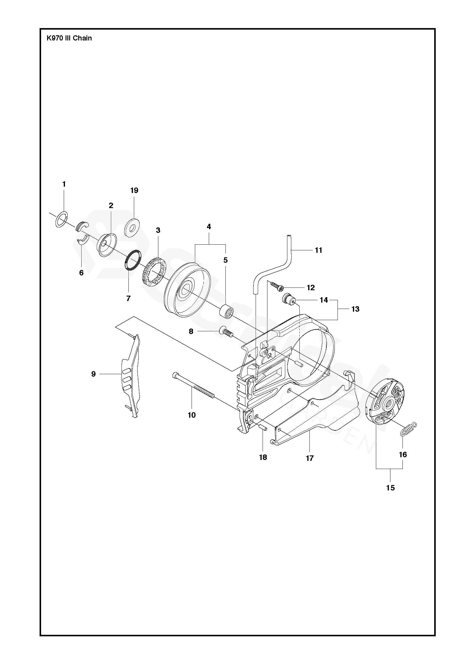 husqvarna k970 parts diagram