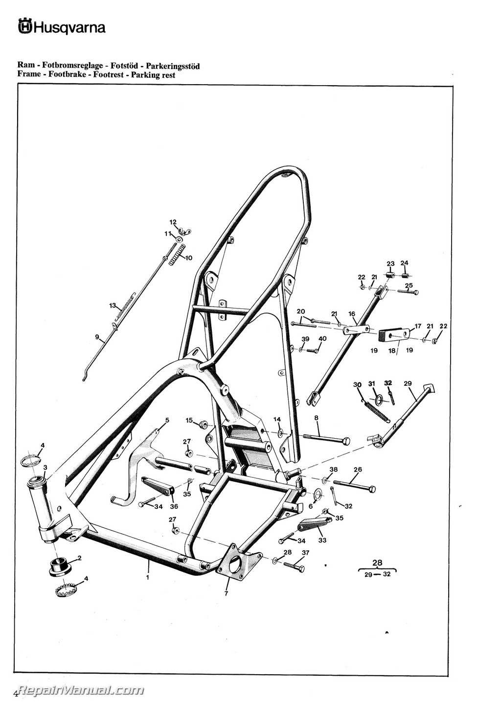 husqvarna parts diagrams