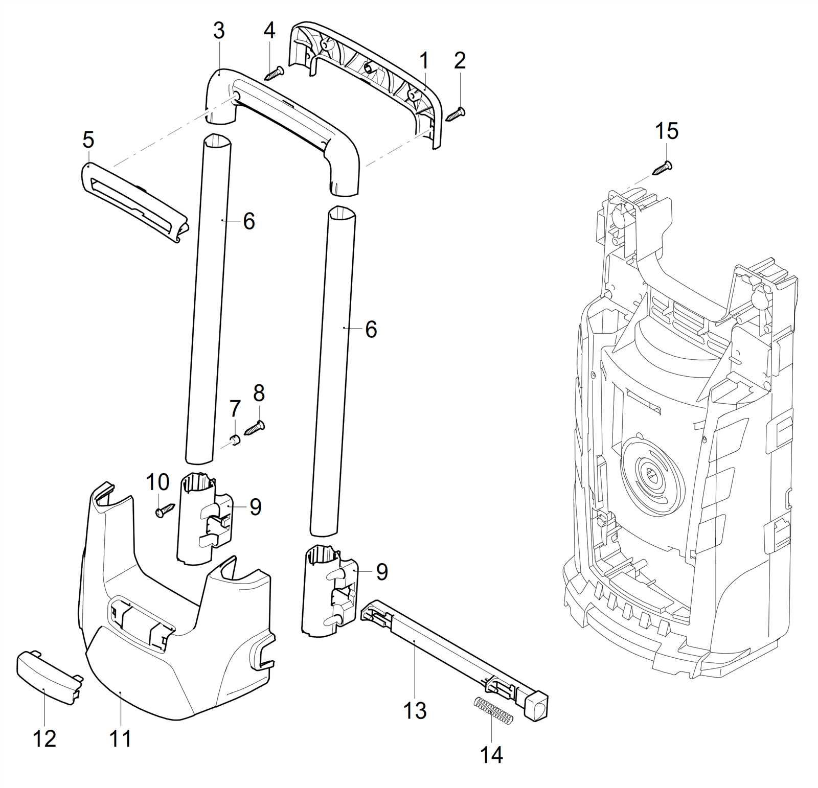 husqvarna pressure washer parts diagram