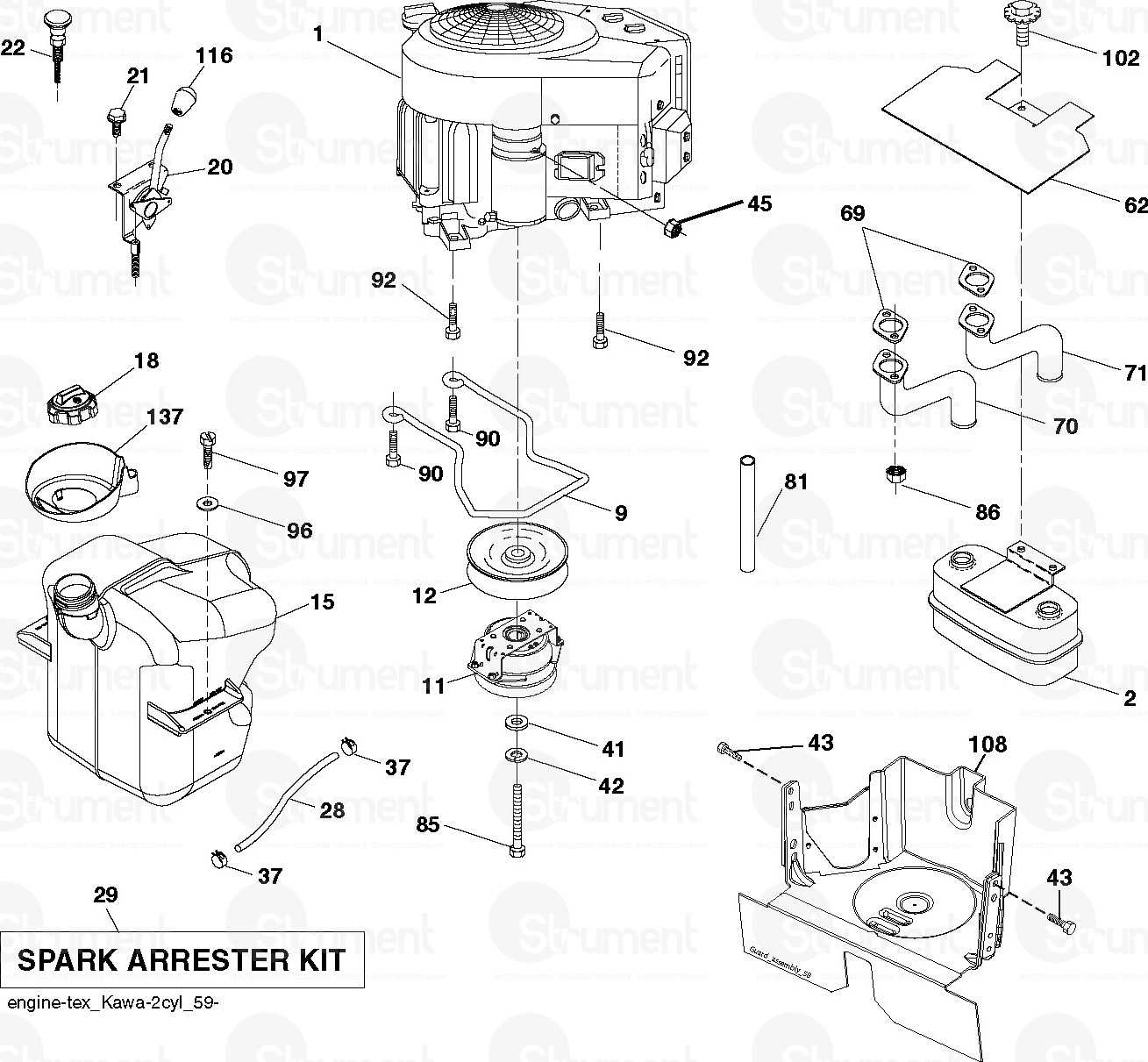 husqvarna yth2246 parts diagram